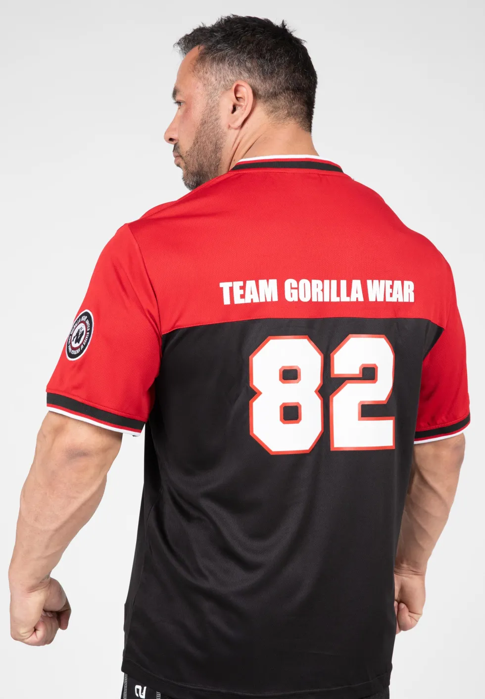 Gorilla Wear Trenton Football Jersey - Zwart/Rood