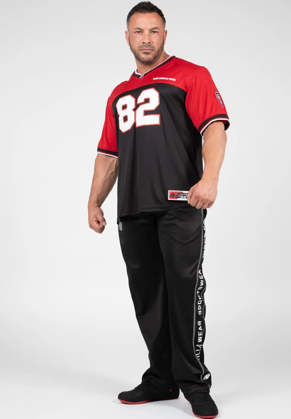 Gorilla Wear Trenton Football Jersey - Zwart/Rood