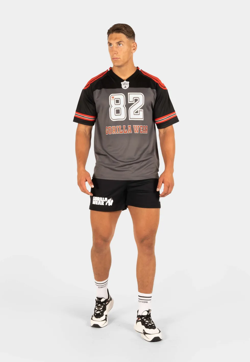 Gorilla Wear Tyler Football Jersey - Zwart/Rood