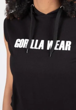 Gorilla Wear Virginia Mouwloze Hoodie - Zwart