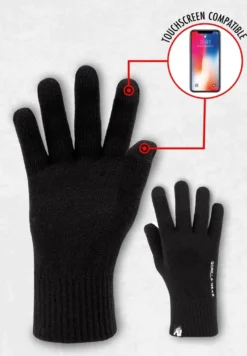Gorilla Wear Waco Gebreide Handschoenen Zwart