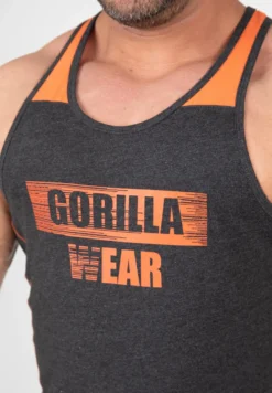 Gorilla Wear Wallace Tank Top - Grijs/Oranje
