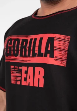 Gorilla Wear Wallace Workout Top - Zwart/Rood