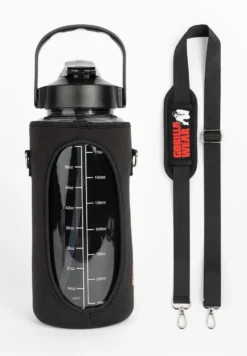 Gorilla Wear Waterfles met Sleeve - Zwart - 2 L