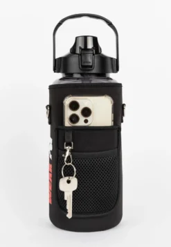 Gorilla Wear Waterfles met Sleeve - Zwart - 2 L