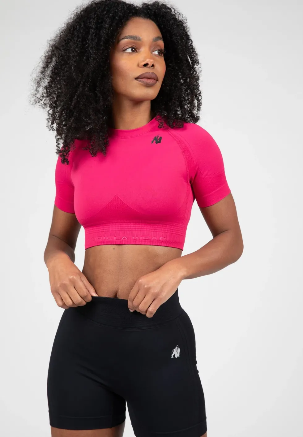 Gorilla Wear Whitney Seamless Crop Top - Roze