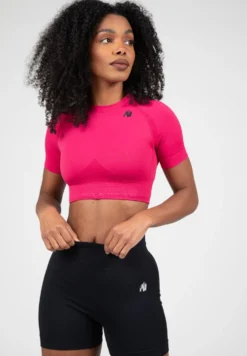 Gorilla Wear Whitney Seamless Crop Top - Roze