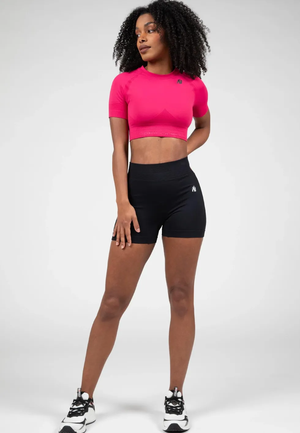 Gorilla Wear Whitney Seamless Crop Top - Roze