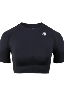 Gorilla Wear Whitney Seamless Crop Top - Zwart