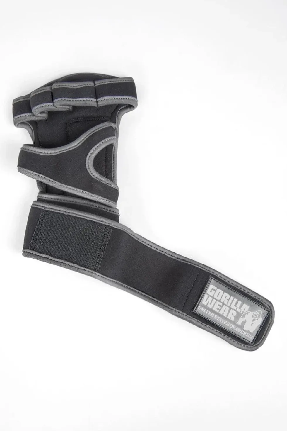 Gorilla Wear Yuma Krachtsport Handschoenen - Zwart/Grijs