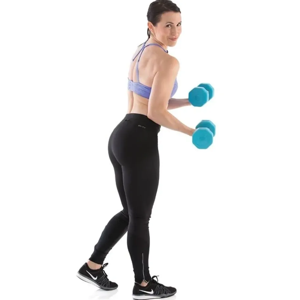 Gymstick Active Vinyl Dumbbell Set - Blauw - 2 x 3 kg