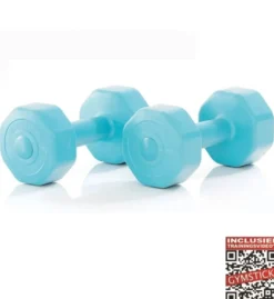 Gymstick Active Vinyl Dumbbell Set - Blauw - 2 x 1 kg