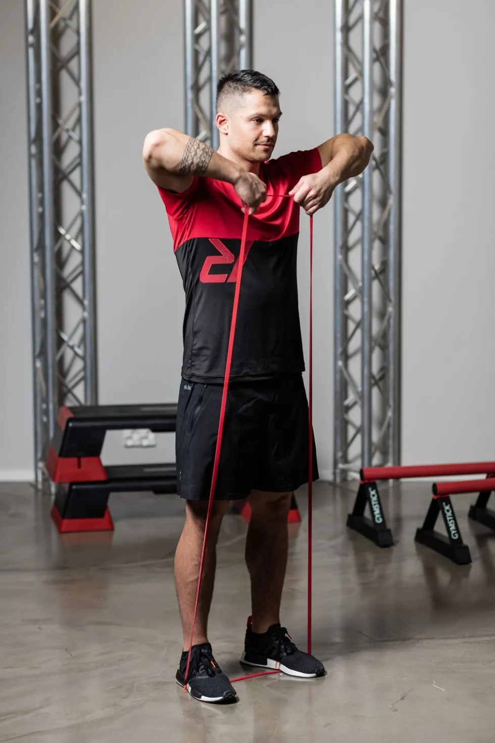 Gymstick Mini Power Band - Rood - Licht