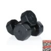 Gymstick Vinyl Dumbbell Set - 2 x 5 kg - Zwart