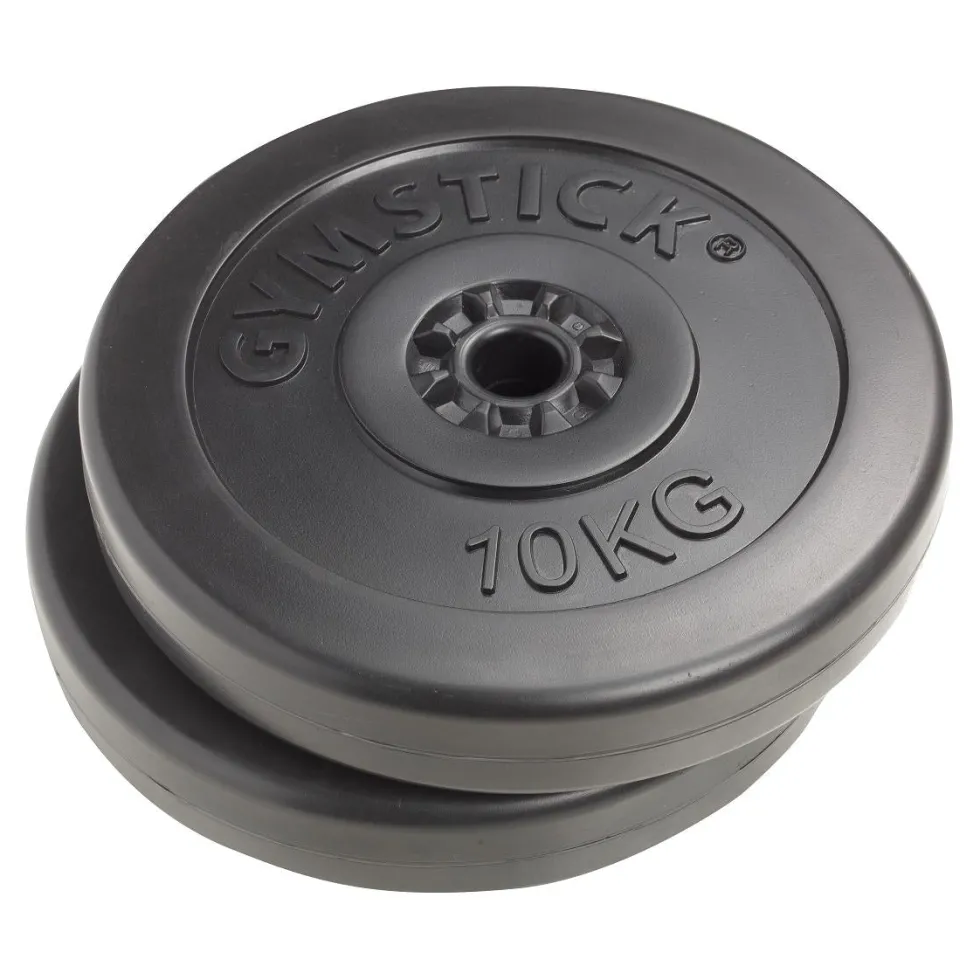 Gymstick Vinyl Halterschijven - 30 mm - 2 x 10 kg