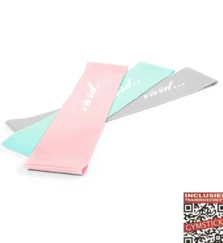 Gymstick Vivid Mini Bands Set - Weerstandsbanden Set - 3 Stuks - Met Online Trainingsvideo's