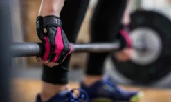 Harbinger Women's Pro Wash & Dry Fitness Handschoenen - Zwart/Roze