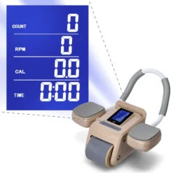 HMS Buikspierwiel met LCD Display - Ab Wheel