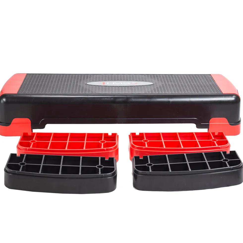 HMS Fitness Aerobic Step - Zwart/Rood