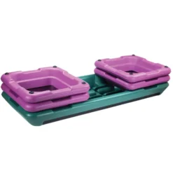 HMS Fitness Aerobic Step - Zwart/Groen/Roze