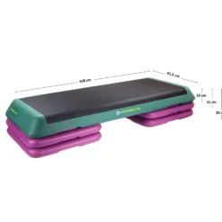 HMS Fitness Aerobic Step - Zwart/Groen/Roze