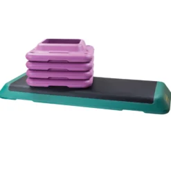 HMS Fitness Aerobic Step - Zwart/Groen/Roze