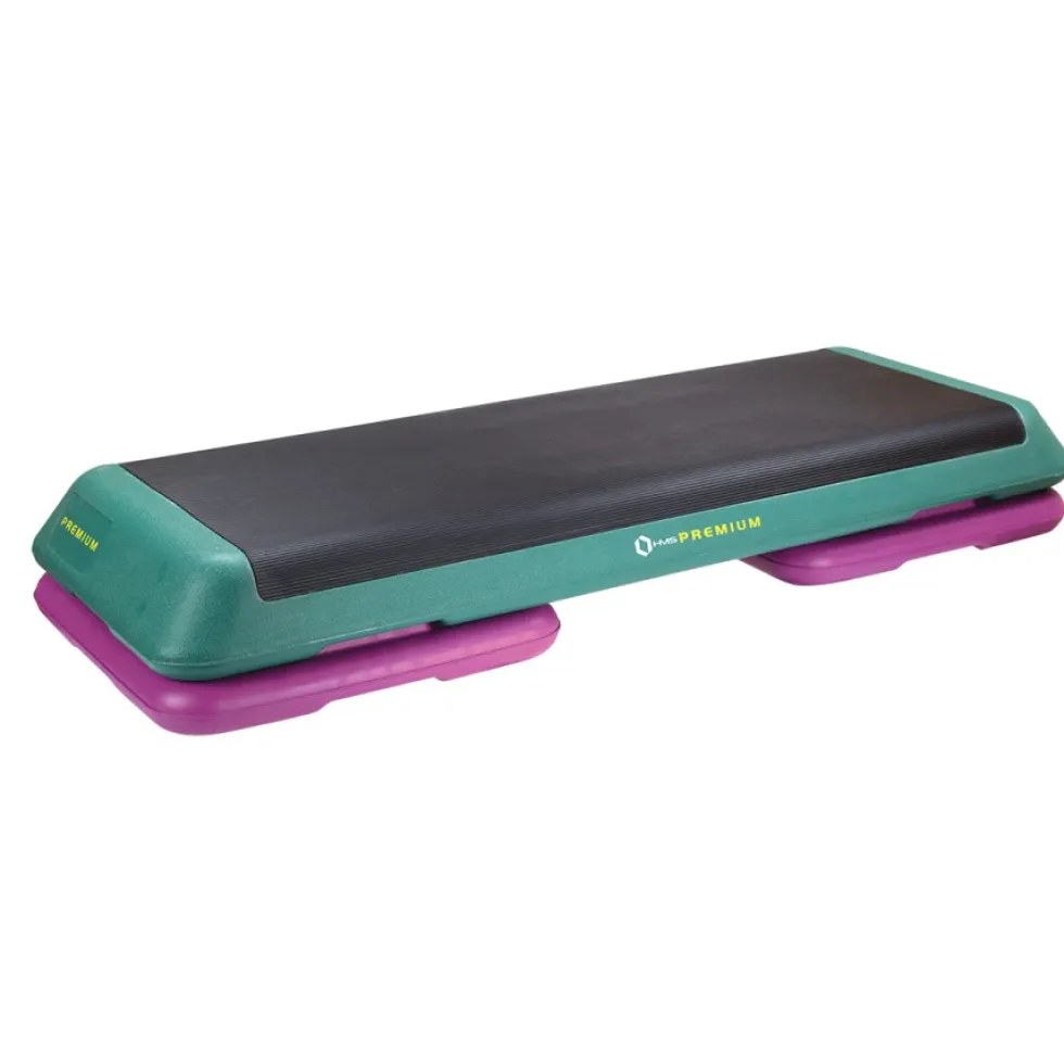HMS Fitness Aerobic Step - Zwart/Groen/Roze