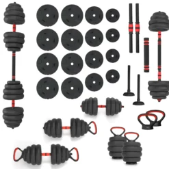 HMS Fitness 6-in-1 Krachttraining Set - 40 kg