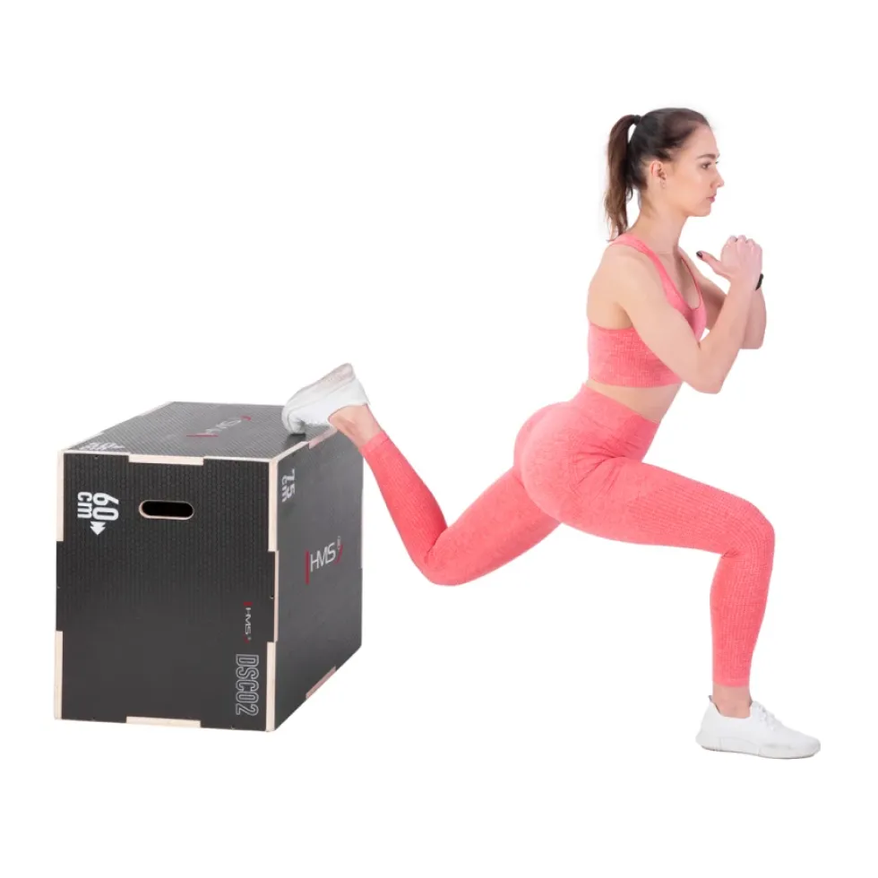 HMS Fitness Plyobox Hout - 75 x 60 x 50 cm - Zwart