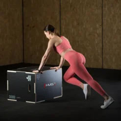 HMS Fitness Plyobox Hout - 75 x 60 x 50 cm - Zwart