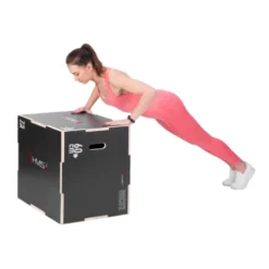 HMS Fitness Plyobox Hout - 75 x 60 x 50 cm - Zwart