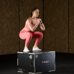HMS Fitness Plyobox Hout - 75 x 60 x 50 cm - Zwart
