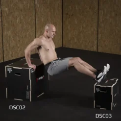 HMS Fitness Plyobox Hout - 50 x 40 x 30 cm - Zwart