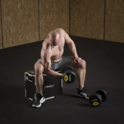 HMS Fitness Plyobox Hout - 50 x 40 x 30 cm - Zwart
