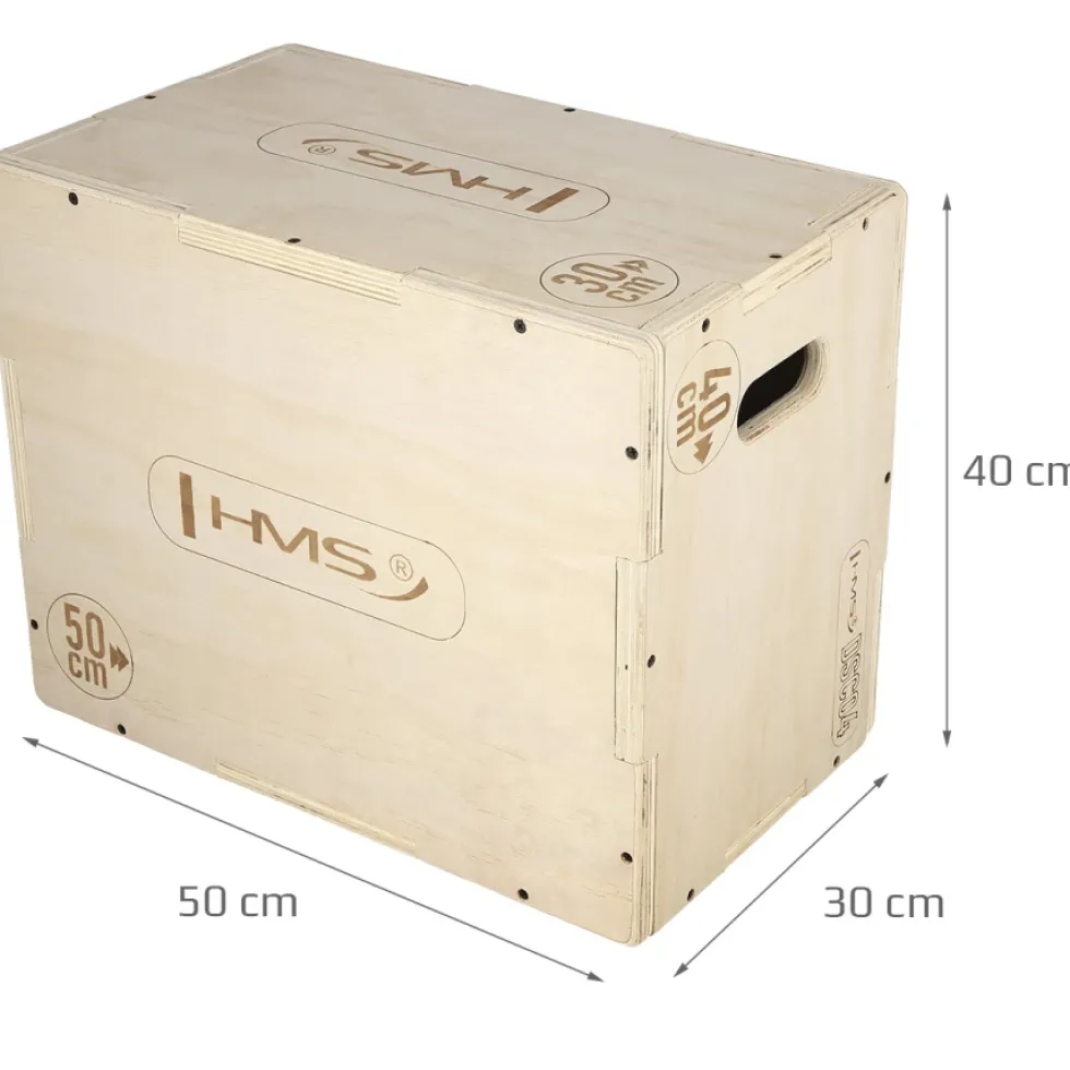 HMS Fitness Plyobox Hout - 50 x 40 x 30 cm