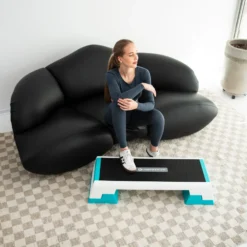 HMS Fitness Premium Aerobic Step - Wit/Blauw