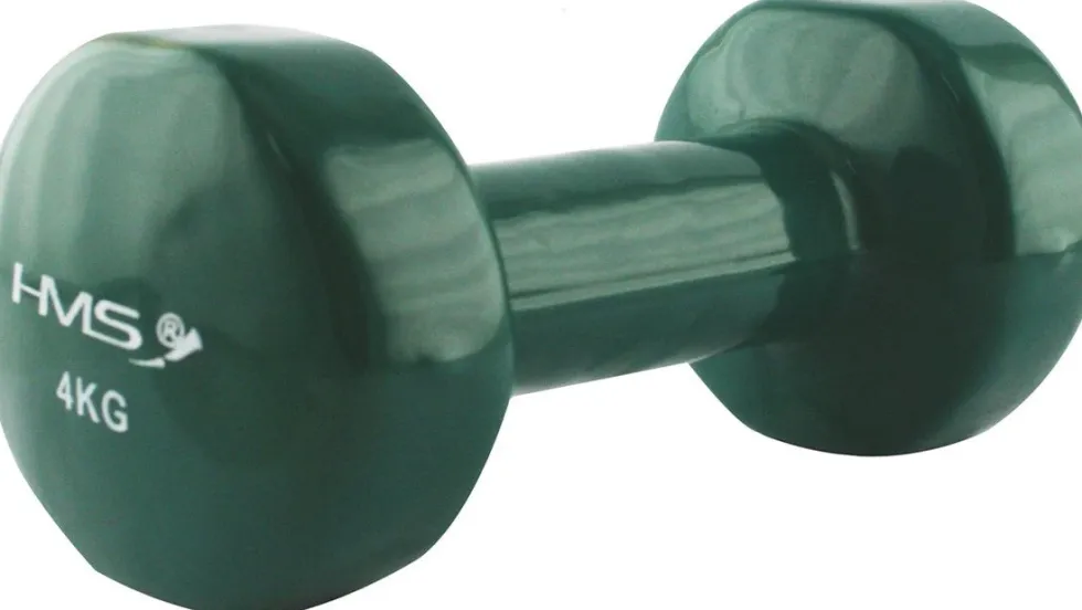 HMS Gietijzeren Dumbbell met Vinyl Coating - 4 kg