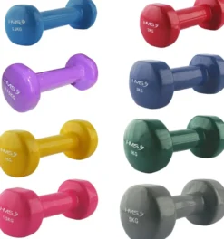 HMS Gietijzeren Dumbbell met Vinyl Coating - 4 kg