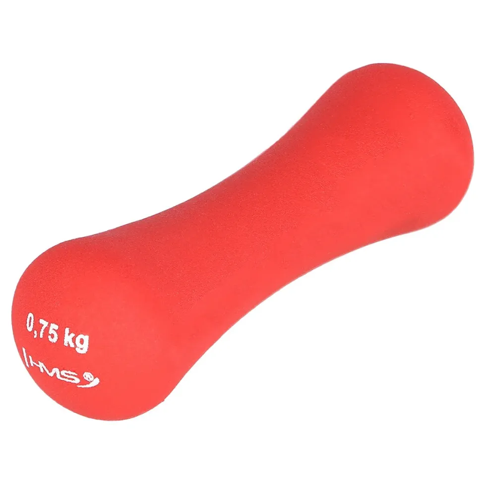 HMS Gietijzeren Dumbbell met Neopreen Coating - 0,75 kg