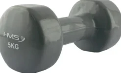 HMS Gietijzeren Dumbbell met Vinyl Coating - 5 kg