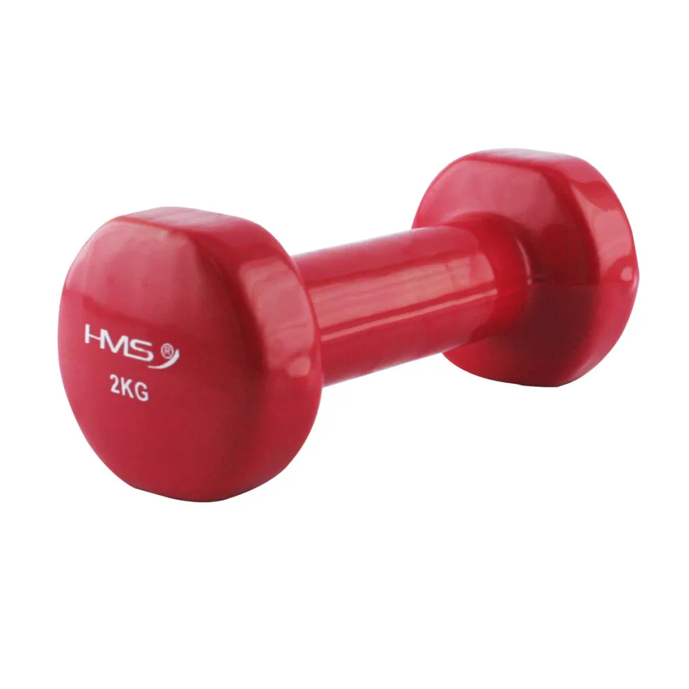 HMS Gietijzeren Dumbbell met Vinyl Coating - 2 kg