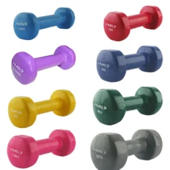 HMS Gietijzeren Dumbbell met Vinyl Coating - 1,5 kg