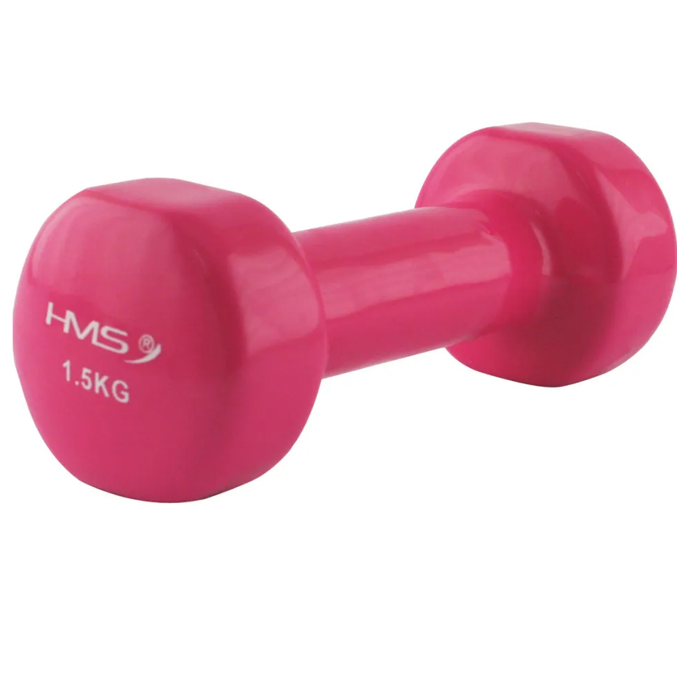 HMS Gietijzeren Dumbbell met Vinyl Coating - 1,5 kg