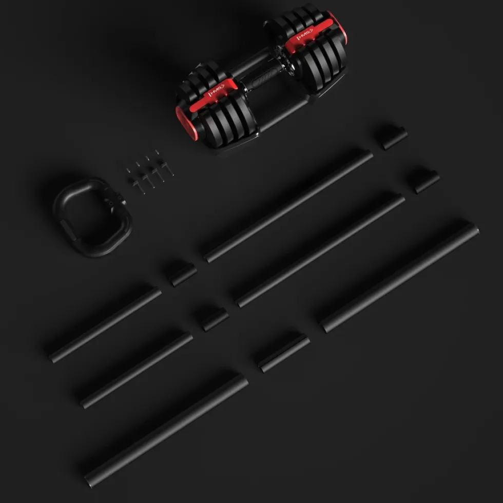 HMS 3-in-1 Verstelbare Dumbbell Set - 43,5 kg