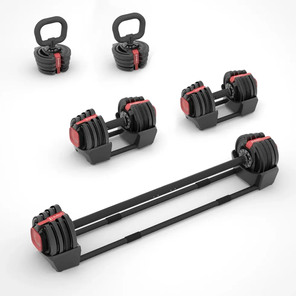HMS 3-in-1 Verstelbare Dumbbell Set - 43,5 kg