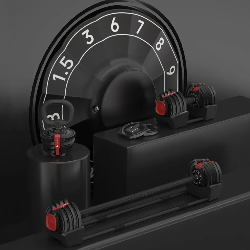 HMS 3-in-1 Verstelbare Dumbbell Set - 43,5 kg