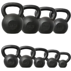 HMS Kettlebell - Gietijzer - 24 kg - Zwart