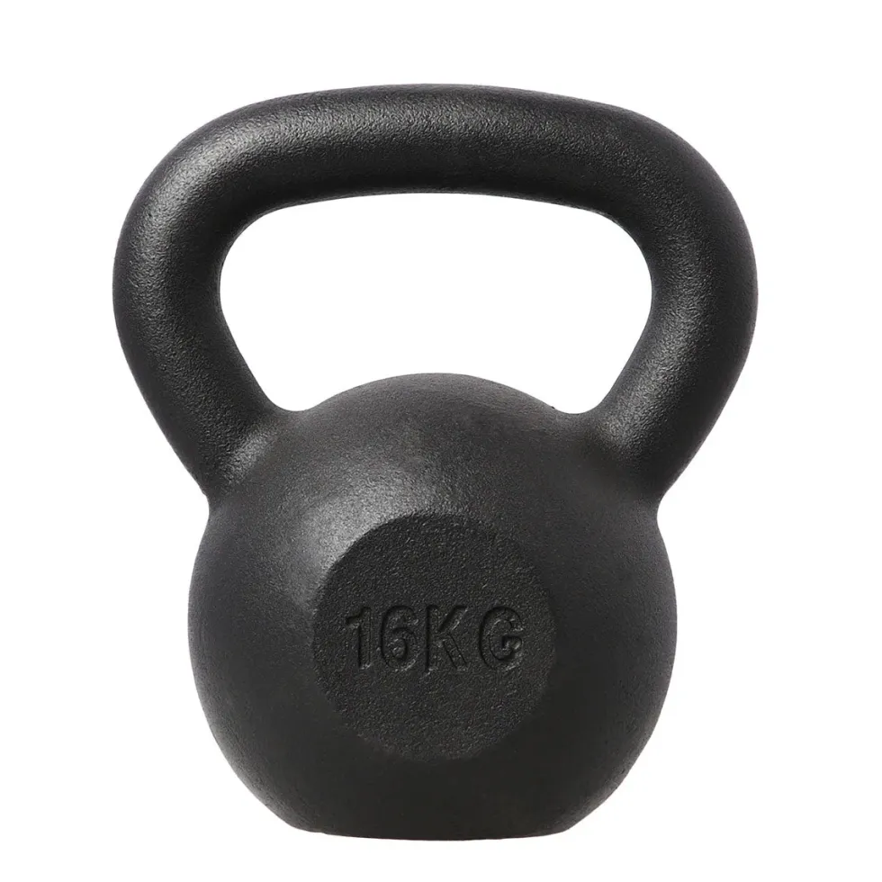 HMS Kettlebell - Gietijzer - 16 kg - Zwart