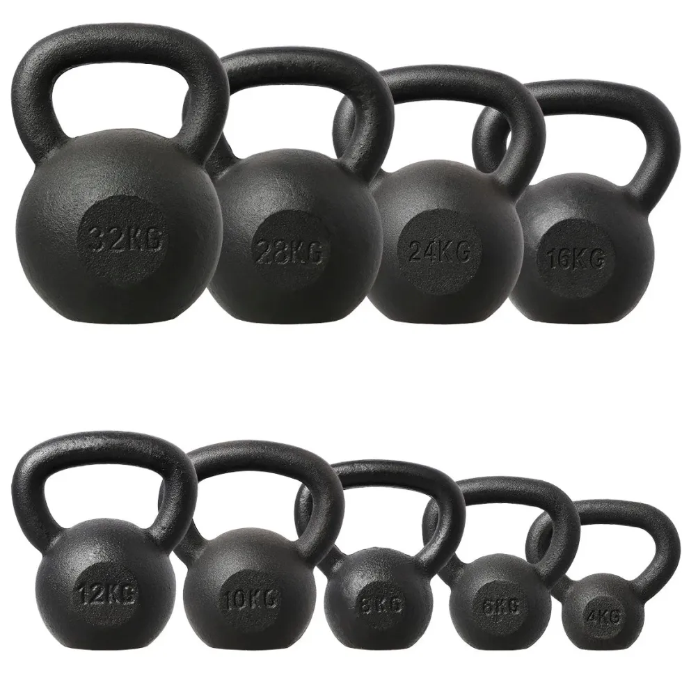 HMS Kettlebell - Gietijzer - 16 kg - Zwart