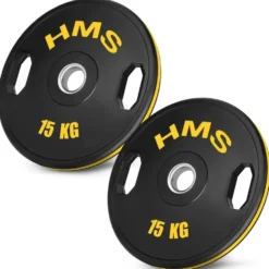 HMS Olympische Halterschijf Set - 2 x 15 kg - Geel